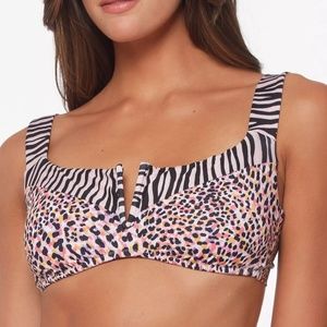 NWT Sanctuary Pretty Exotic V Bralette Bikini Top Size S